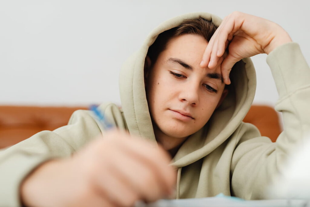teenager feeling down
